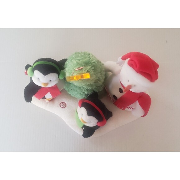 2006 Hallmark Jingle Pals Very Merry Trio Snowman Penguin Christmas Tree - Picture 7 of 13